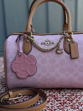 Coach Rowan Satchel Bag In Signature Canvas With